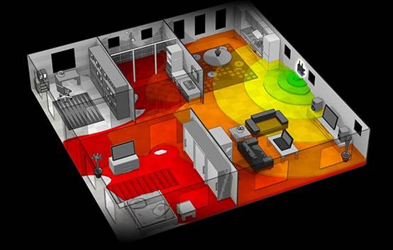 Image result for 3d wifi signal coverage